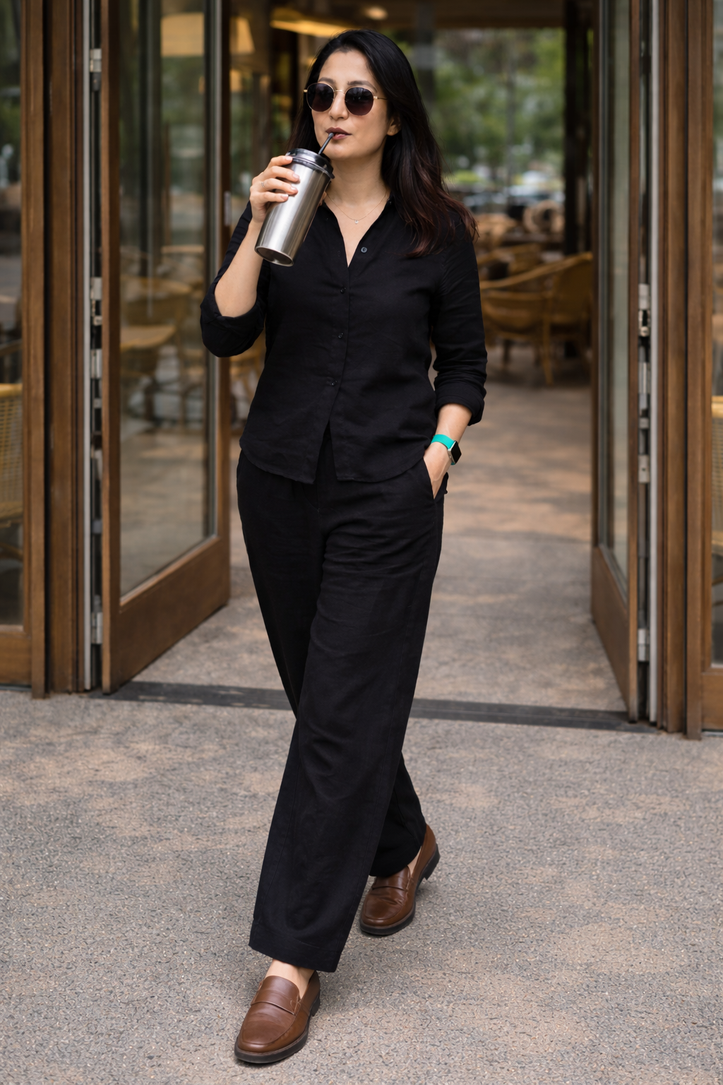 Pehraan Boss Pure Cotton Co-ord Set for Girls/Women for Office & Casual wear