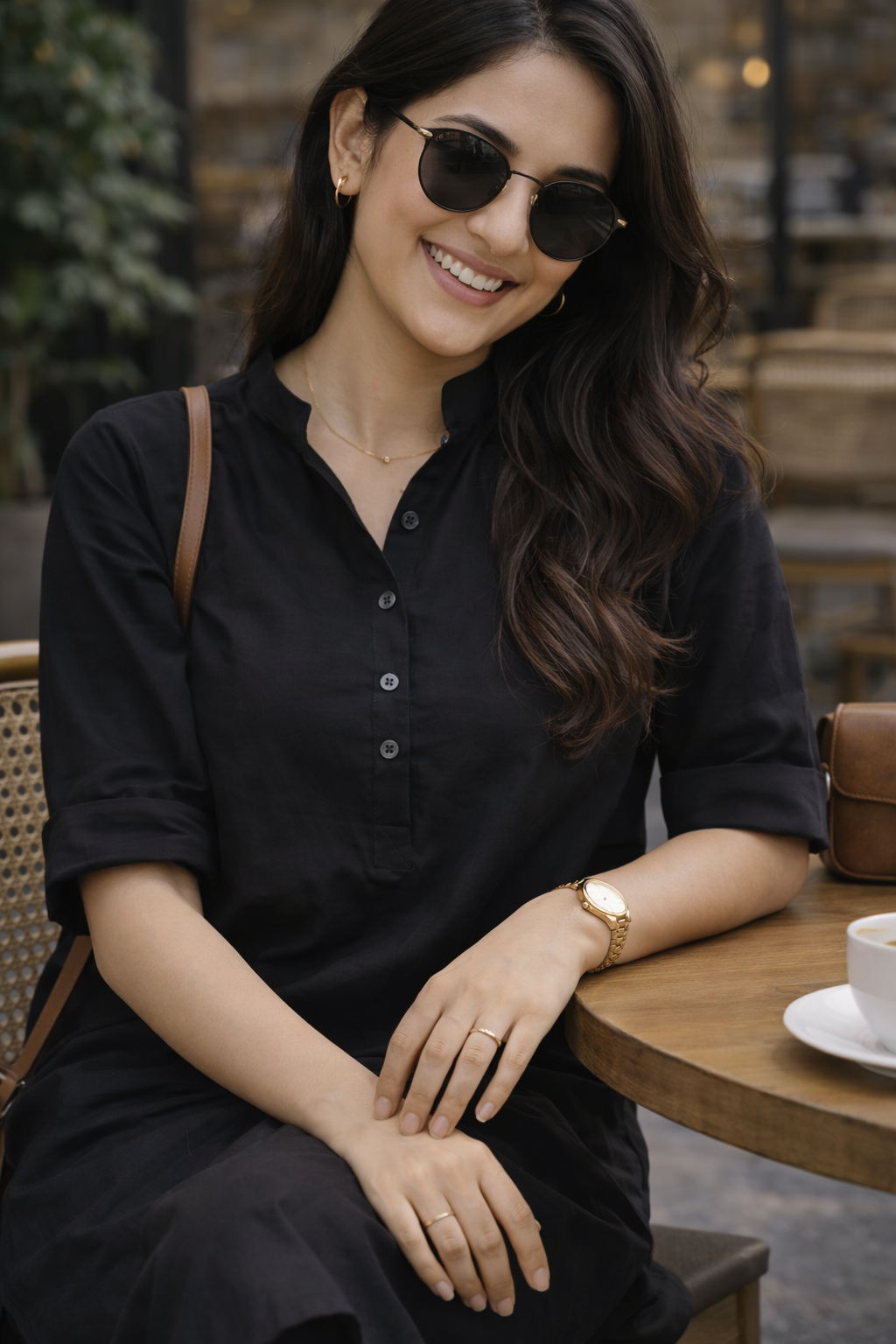 Pehraan Pathani Cotton 2 Piece Kurta Set for Women For Office & Casual Wear