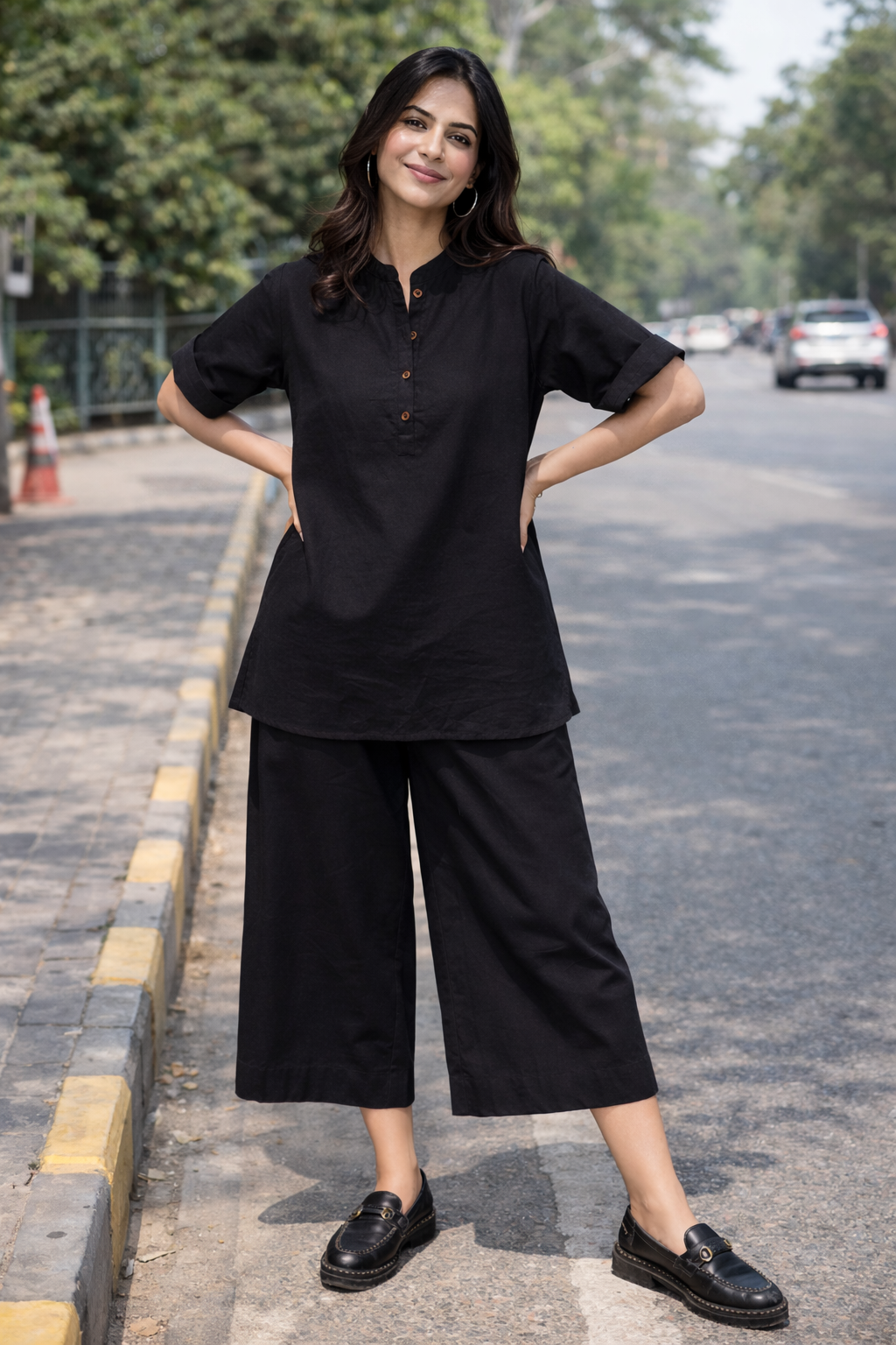 Pehraan Everyday Edition Cotton loose fit Co-ord Set for Girls/Women for Office and Casual wear