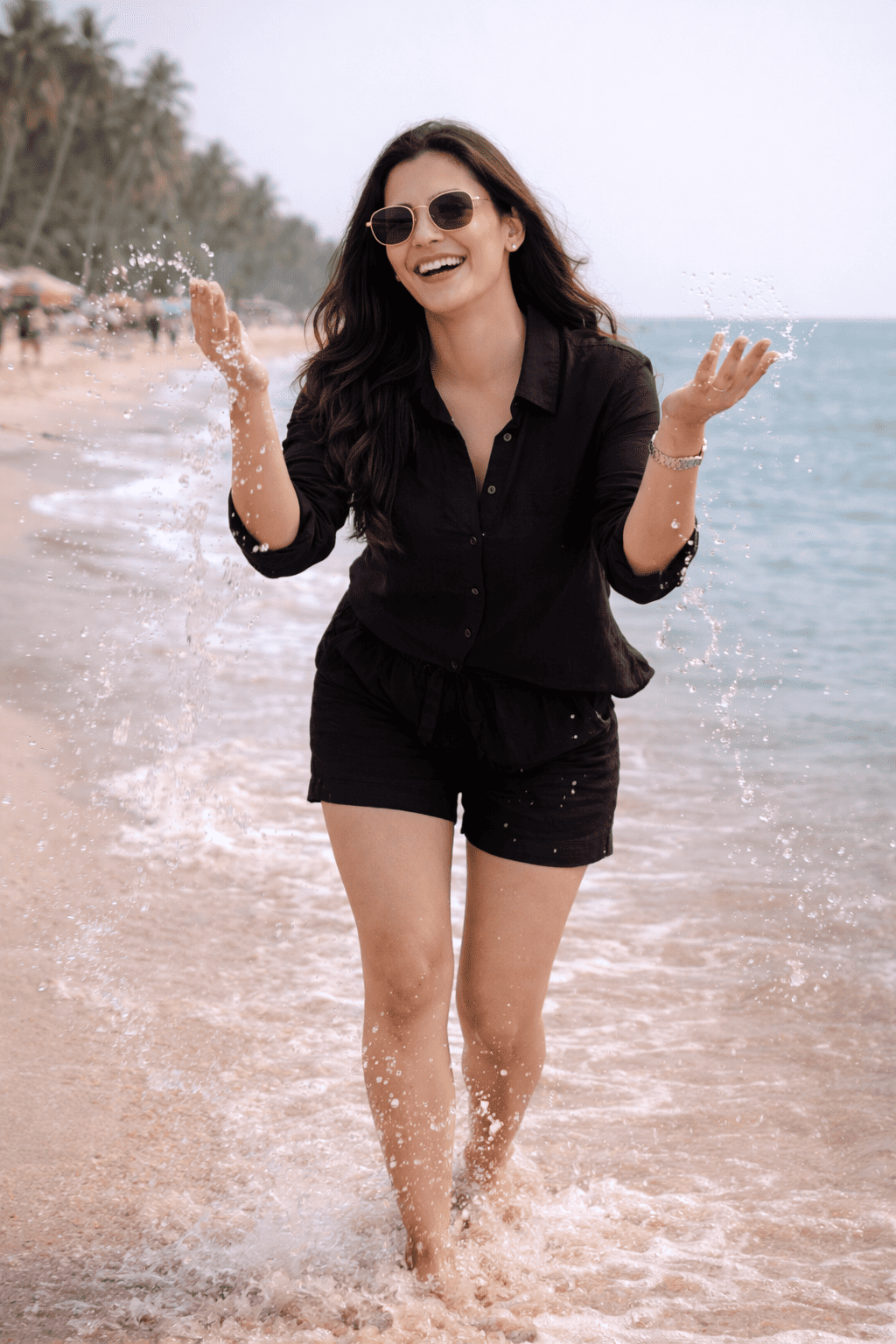 Pehraan Comfortable Coastal White Cotton Co-ord Set for Women for Casual & Travel Wear