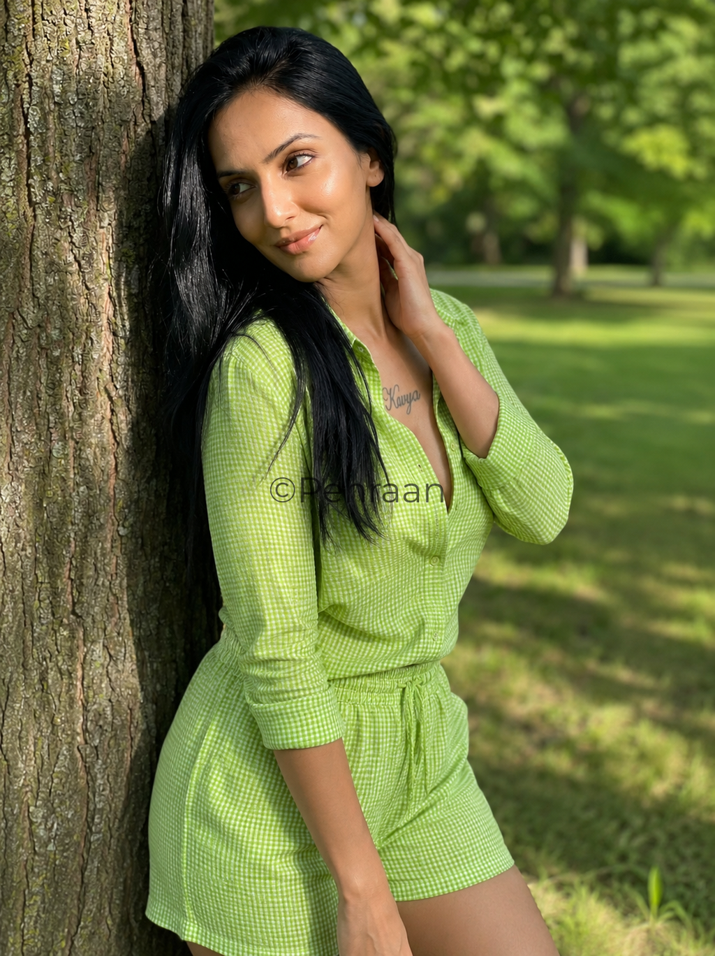 Mirchi Cotton Shorts Co-ord Set for Girls & Women for Casual & Travel Wear