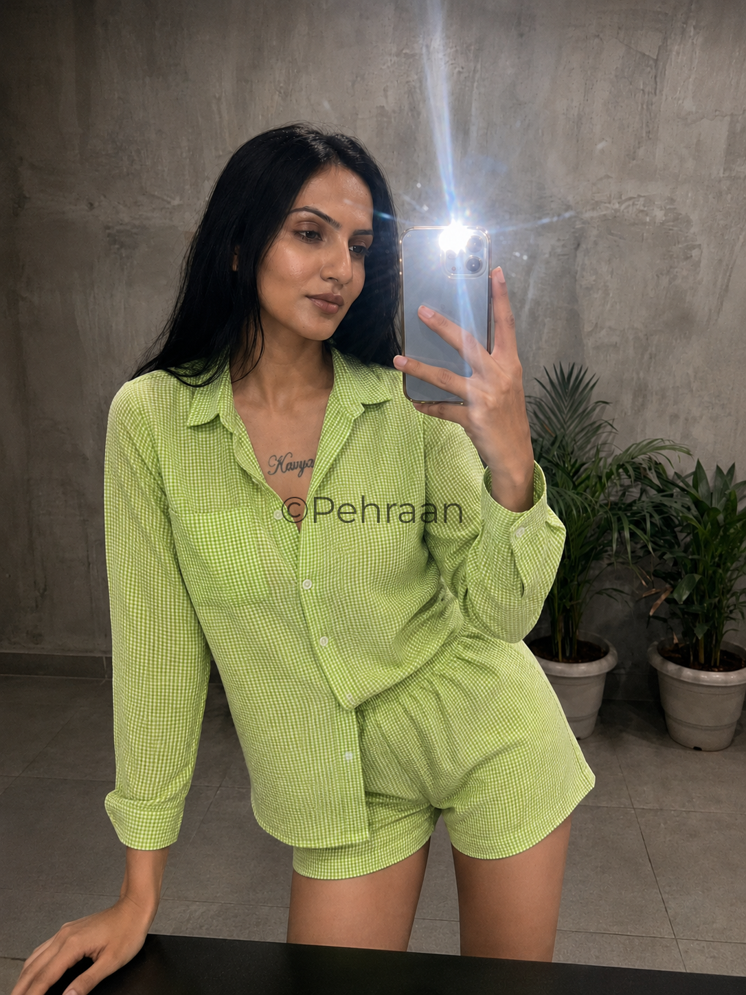 Mirchi Cotton Shorts Co-ord Set for Girls & Women for Casual & Travel Wear