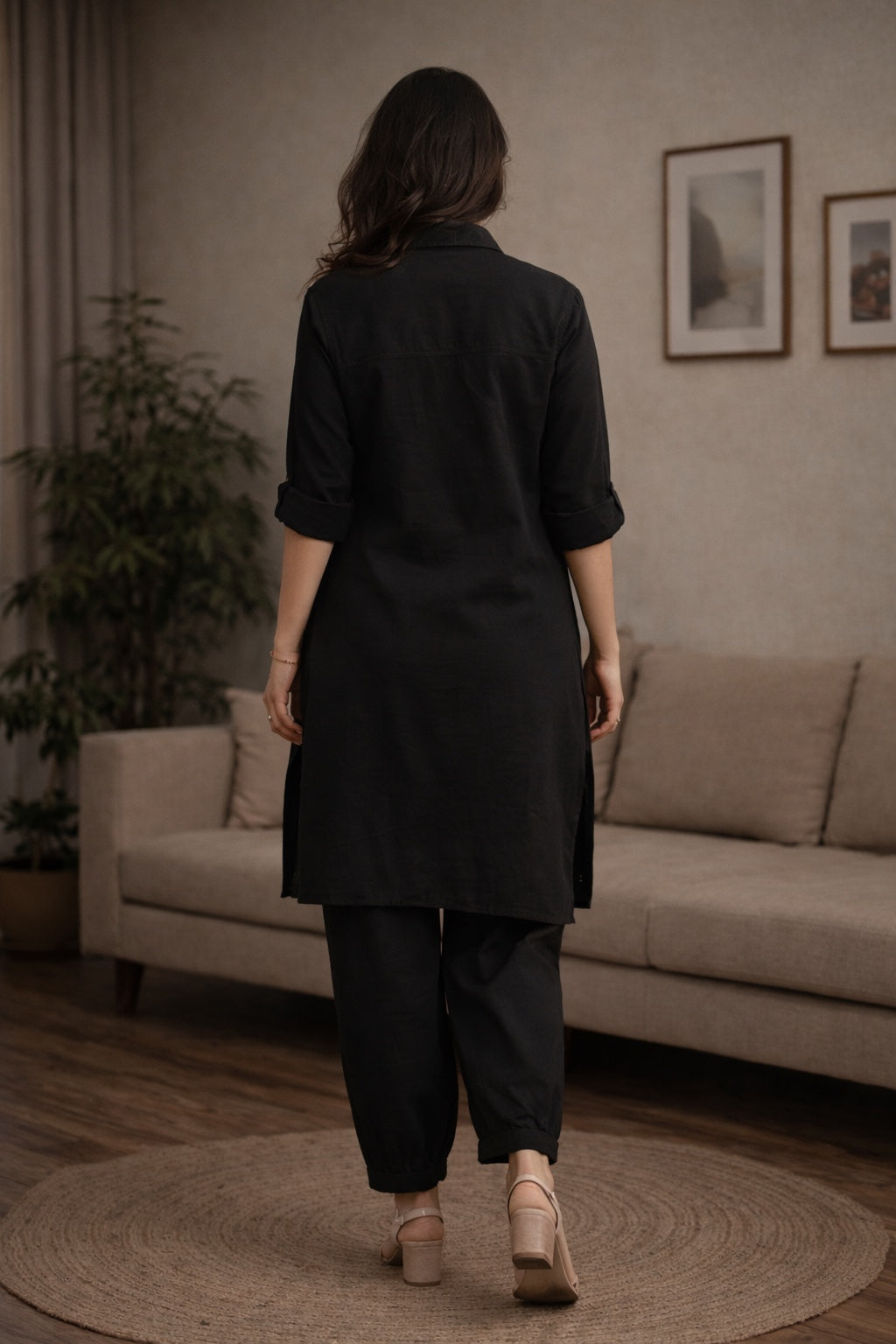 Pehraan Swag Cotton Short Kurta Set for Girls/Women for Office & Casual wear