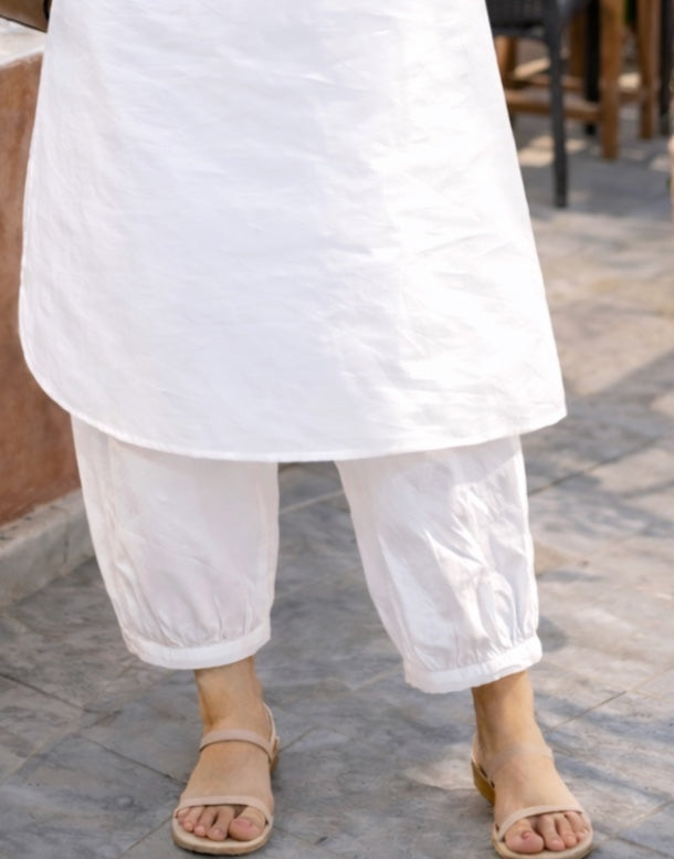 Pehraan Pathani Cotton 2 Piece Kurta Set for Women For Office & Casual Wear