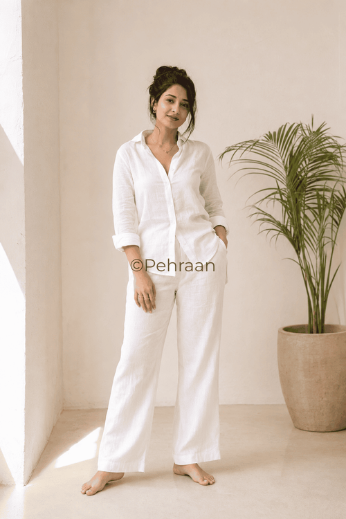 Pehraan Boss Pure Cotton Co - ord Set for Girls/Women for Office & Casual wear - Pehraan