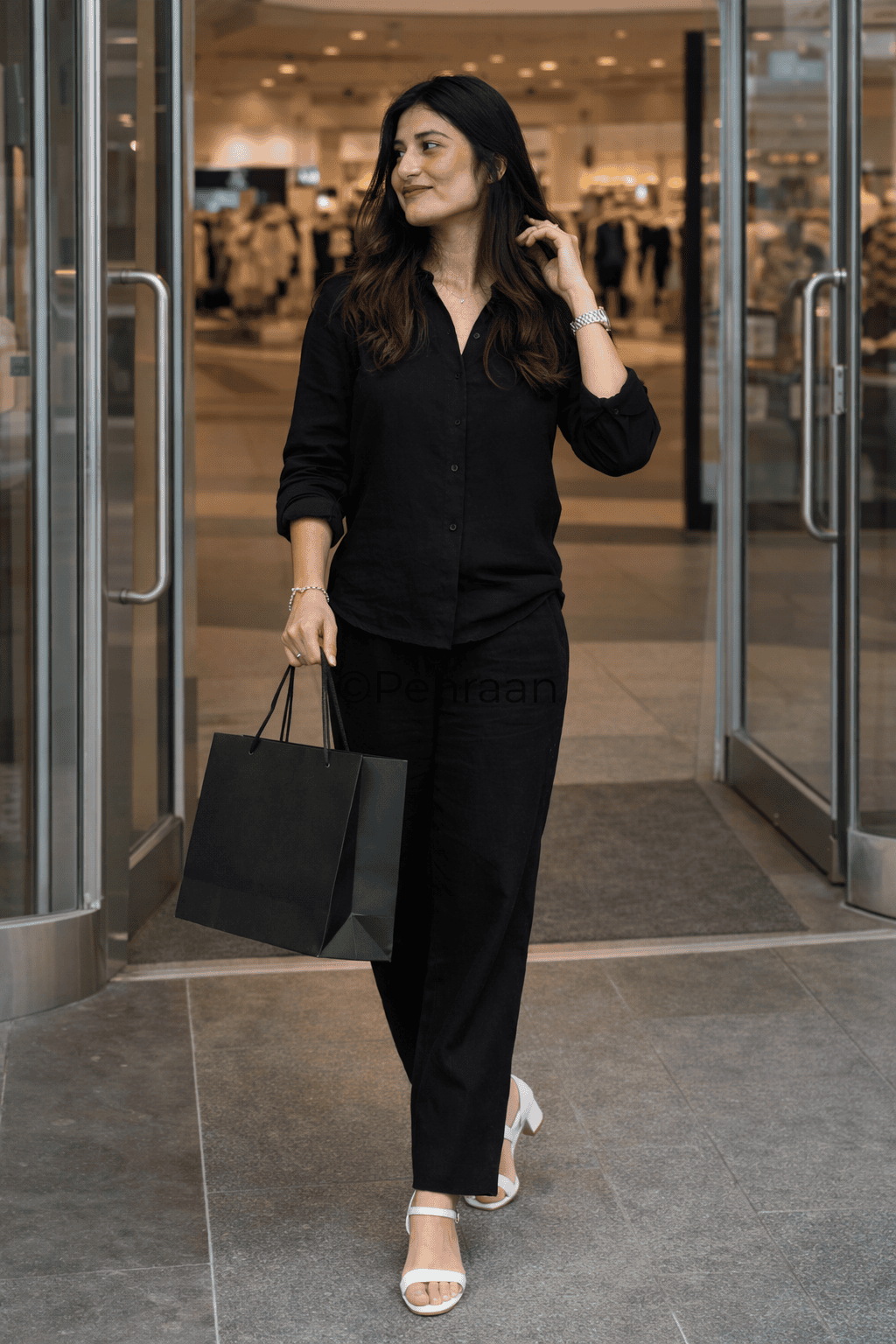 Pehraan Boss Pure Cotton Co - ord Set for Girls/Women for Office & Casual wear - Pehraan