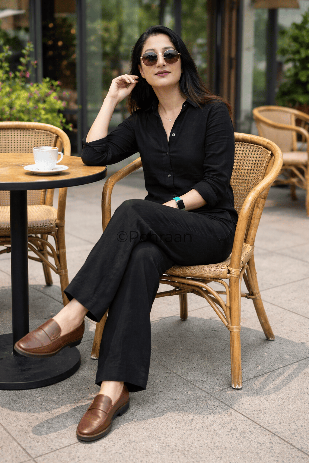 Pehraan Boss Pure Cotton Co - ord Set for Girls/Women for Office & Casual wear - Pehraan