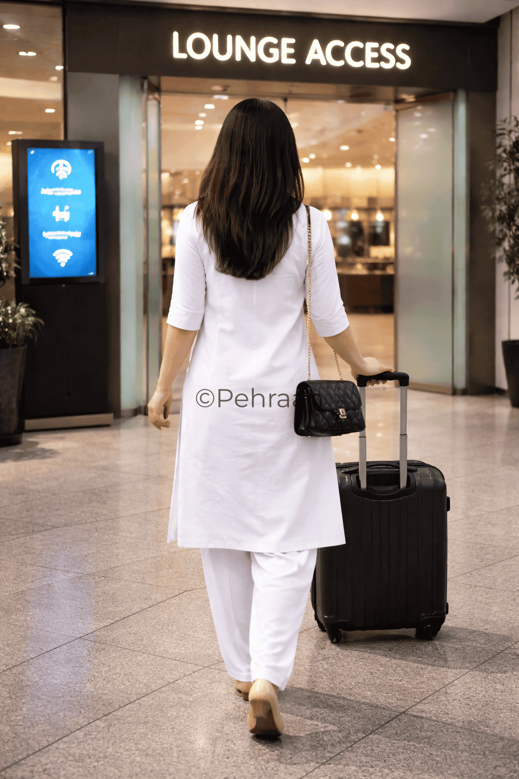 Pehraan Classic Cotton Kurta Pant Set for Girls/Women for Office & Casual wear - Pehraan