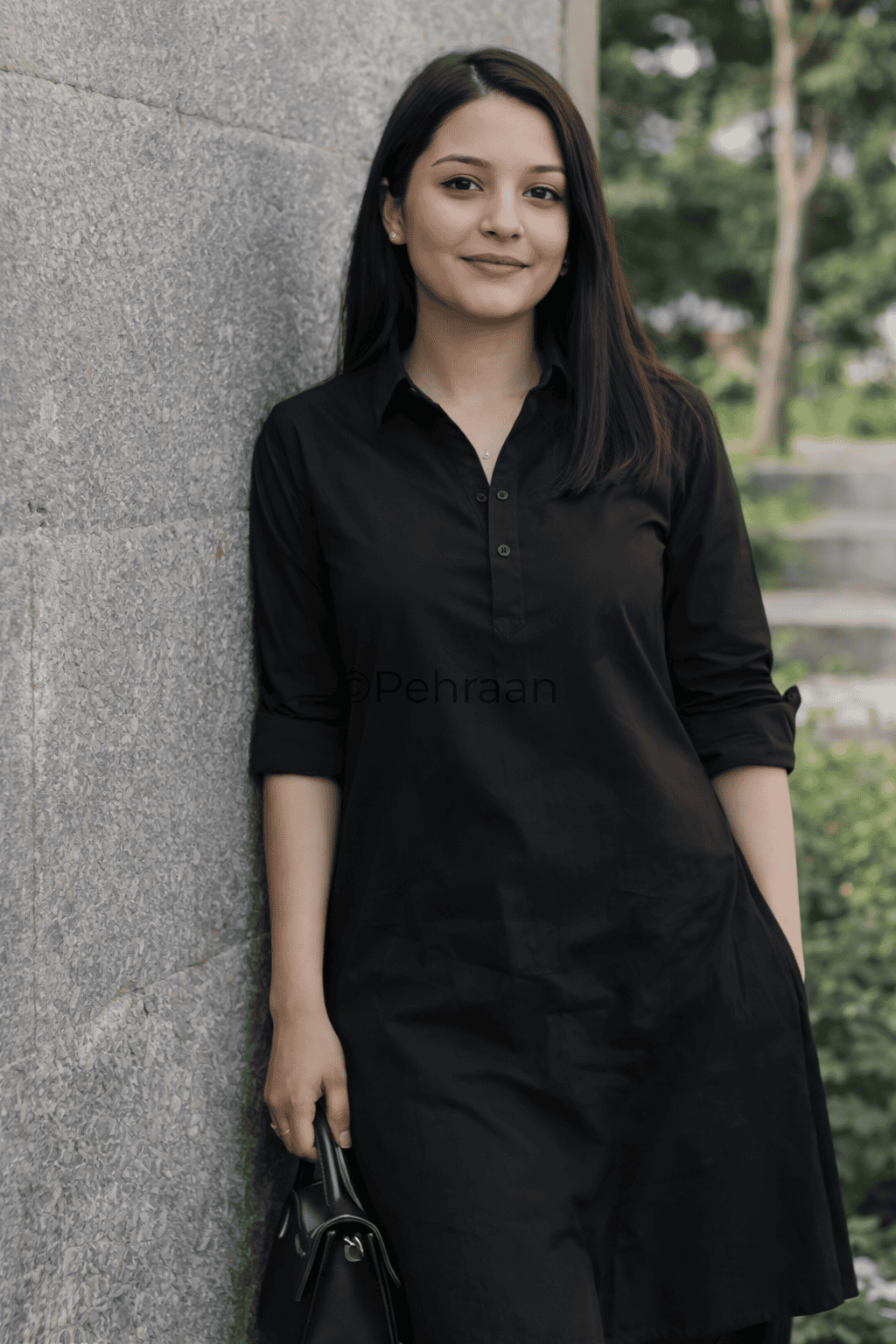 Pehraan Classic Cotton Kurta Pant Set for Girls/Women for Office & Casual wear - Pehraan