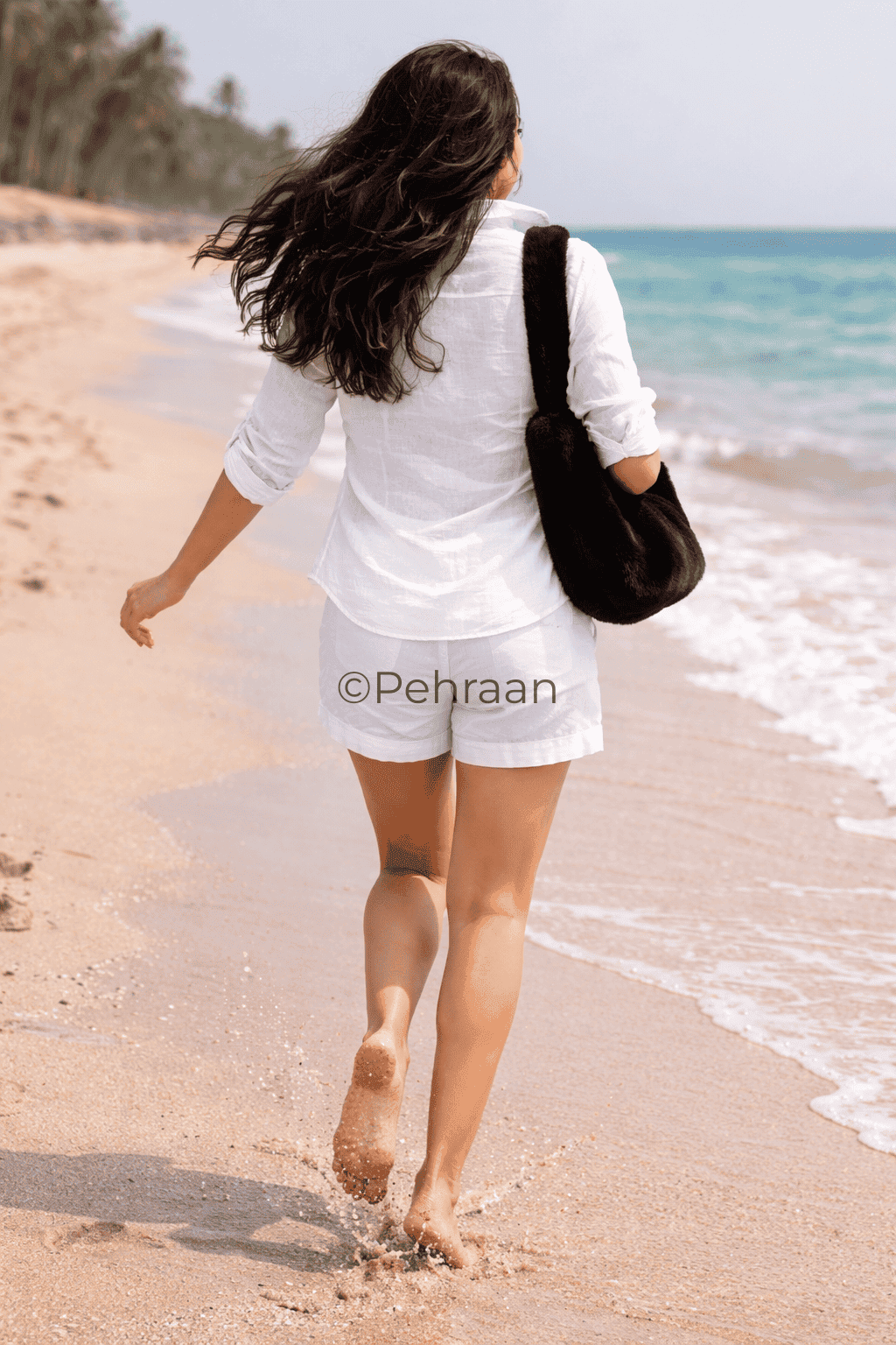 Pehraan Comfortable Coastal Shorts Cotton Co - ord Set for Women for Casual & Travel Wear - Pehraan