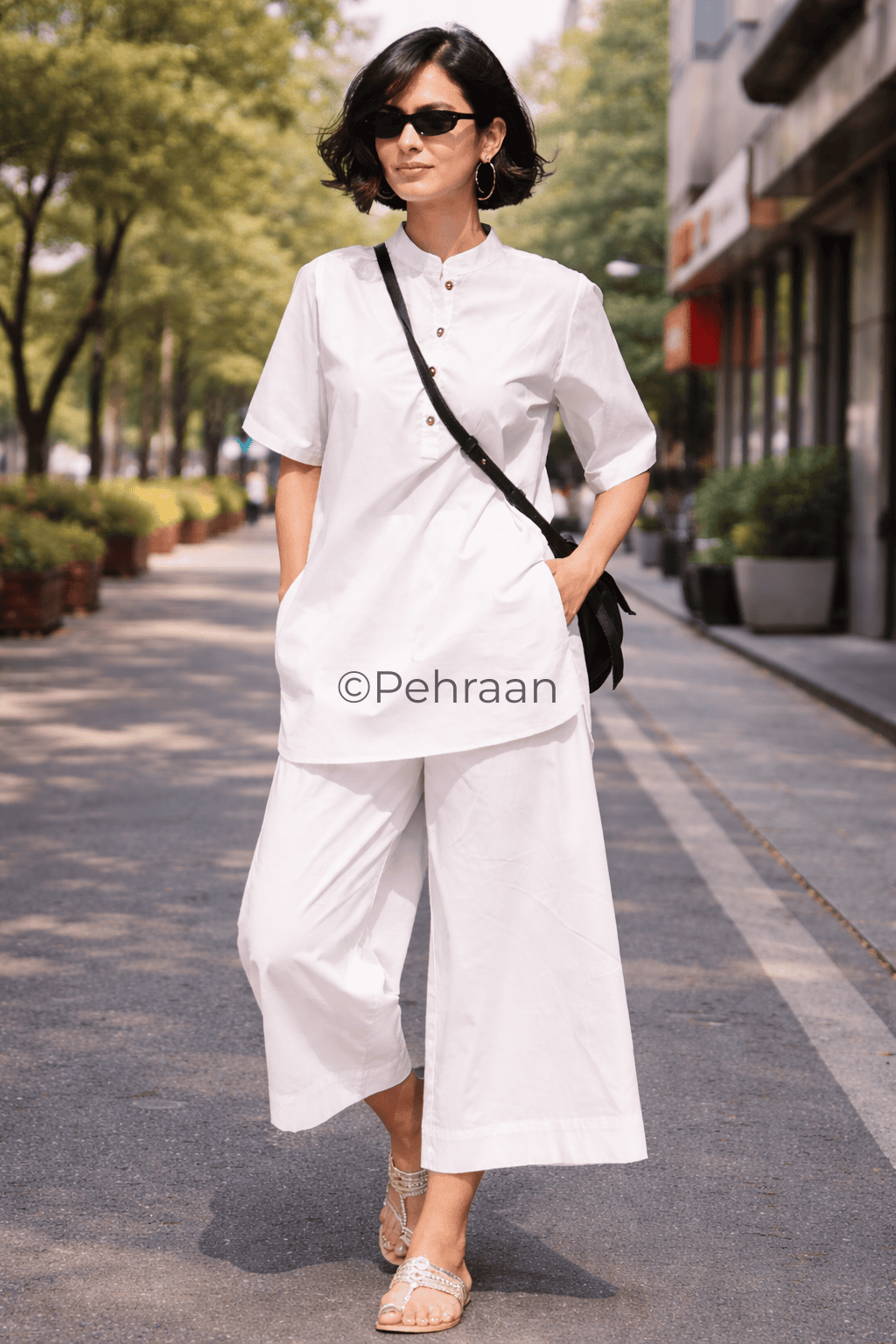 Pehraan Everyday Edition Cotton loose fit Co - ord Set for Girls/Women for Office and Casual wear - Pehraan