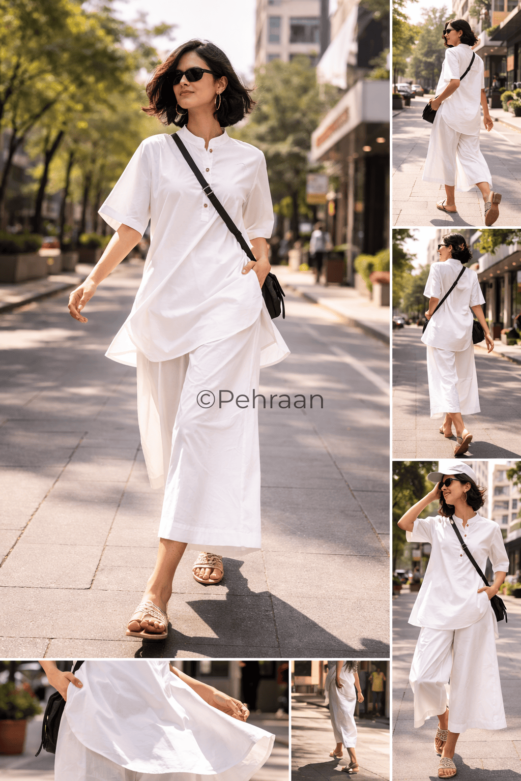 Pehraan Everyday Edition Cotton loose fit Co - ord Set for Girls/Women for Office and Casual wear - Pehraan