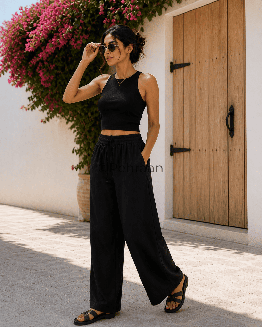 Pehraan Linen look Free style Pants - Pehraan