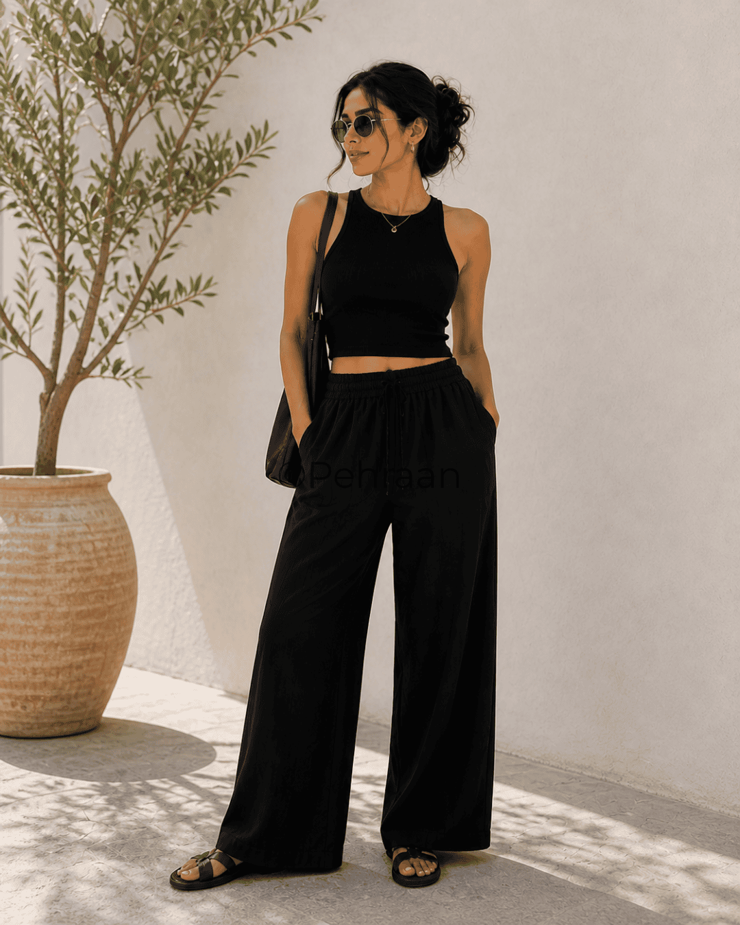 Pehraan Linen look Free style Pants - Pehraan
