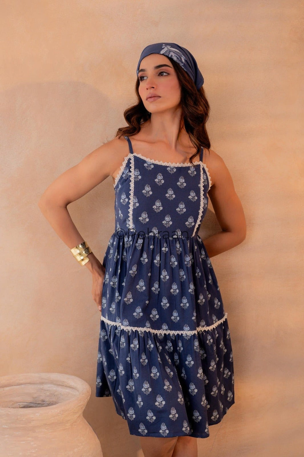 Pehraan's Blue Lollipop Cotton One Piece - Pehraan