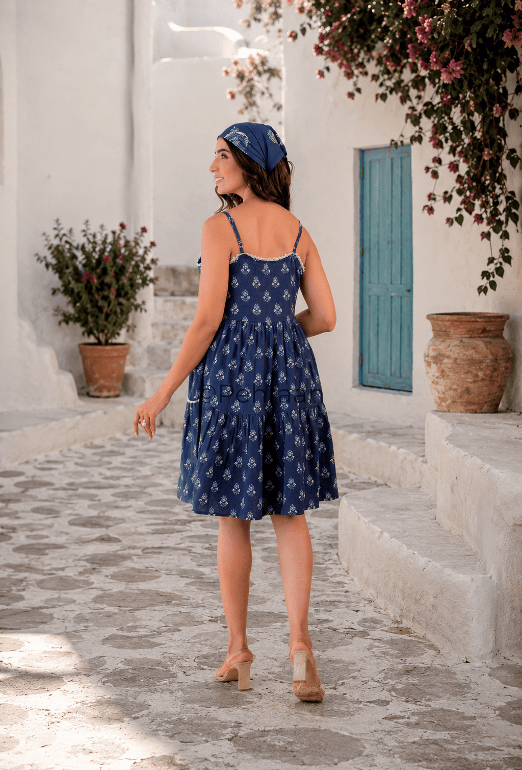 Pehraan's Blue Lollipop Cotton One Piece - Pehraan
