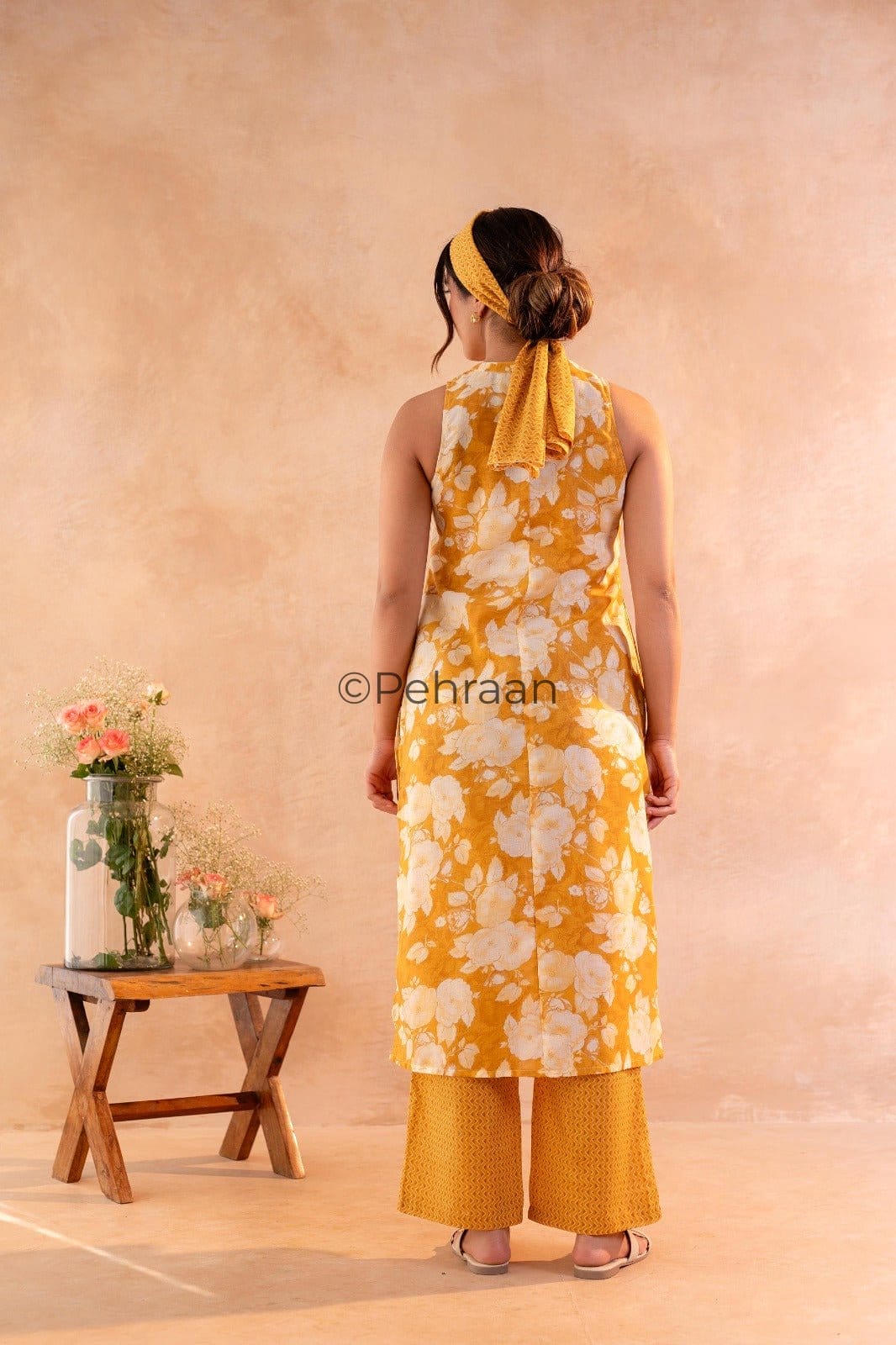 Pehraan's Sunlight Cotton Kurta Pant Set - Pehraan